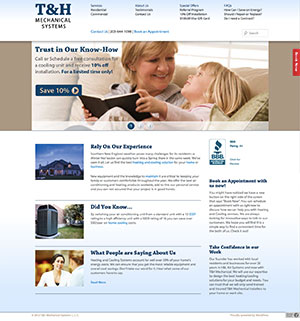 T&H Mechanical Systems' Website