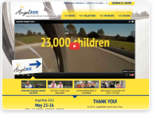 Screenshot of AngelRide's website